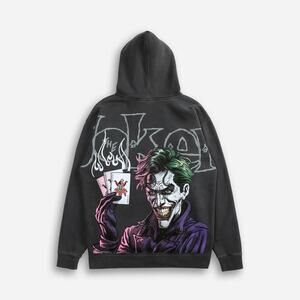 Joker x Civil Regime x Harley Quinn Soldout Limited Gotham Hoodie Black Size L